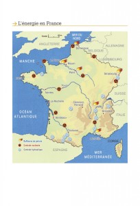 Carte de l'énergie en France