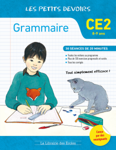 Les petits devoirs - Grammaire CE2