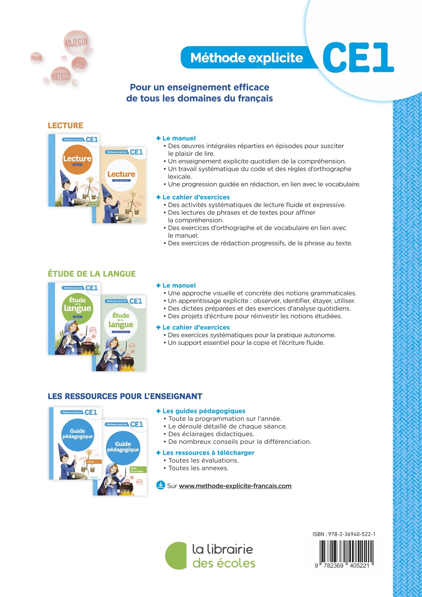 Étude de la langue CE1 : Cahier d’exercices – Méthode explicite – Image 2