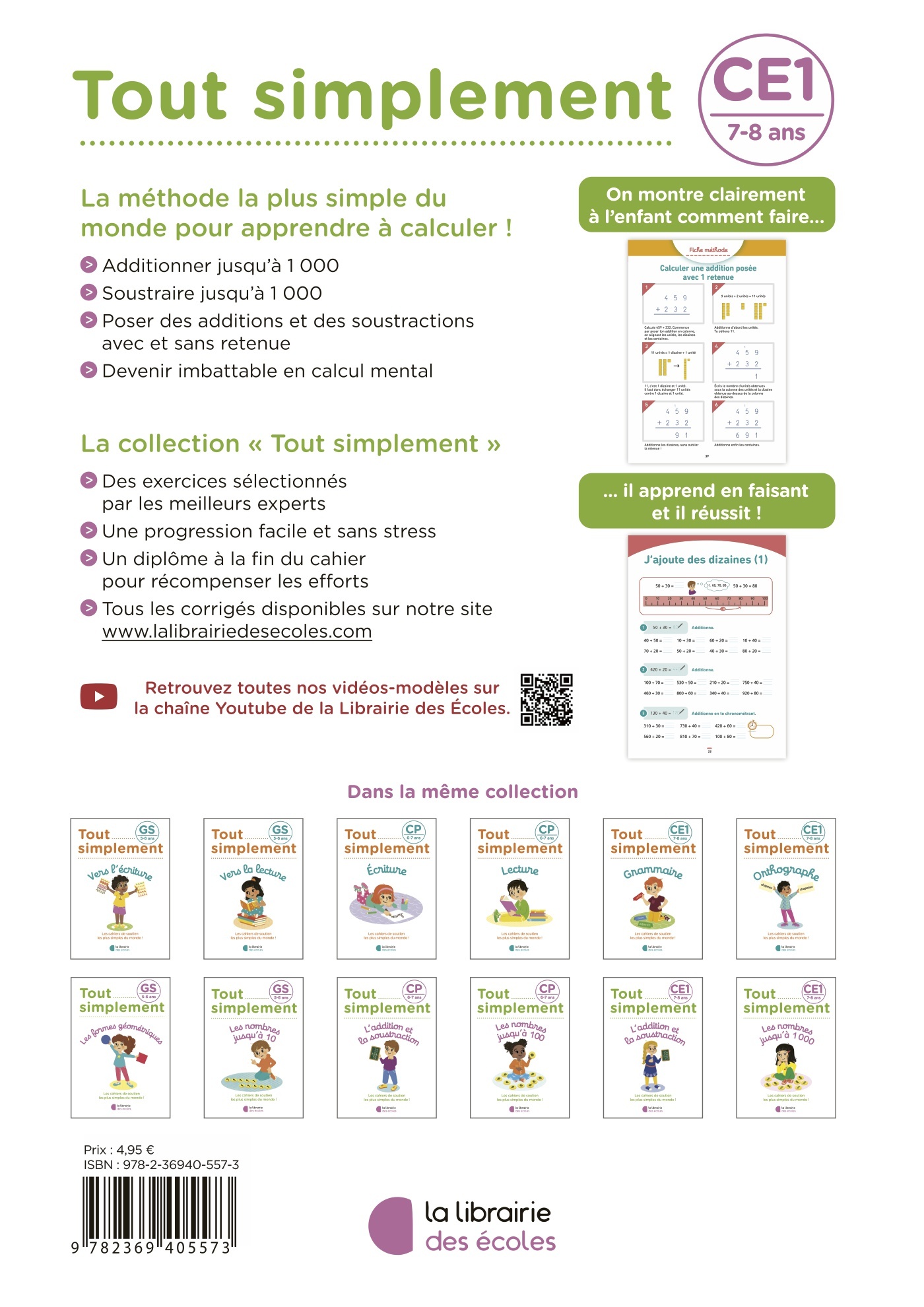 Mathématiques CE1 – L’addition et la soustraction – Tout simplement – Image 2