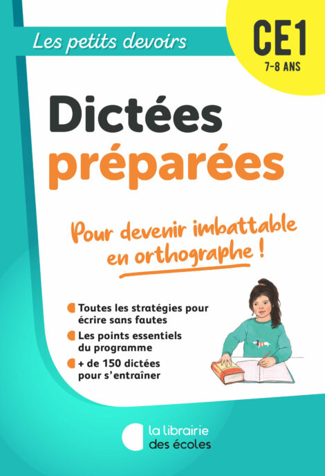 Couverture Les petits devoirs - Dictées préparées CE1