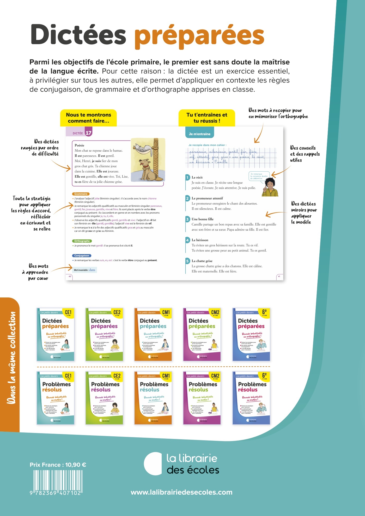 Français CE1 : Dictées préparées – Les petits devoirs – Image 2