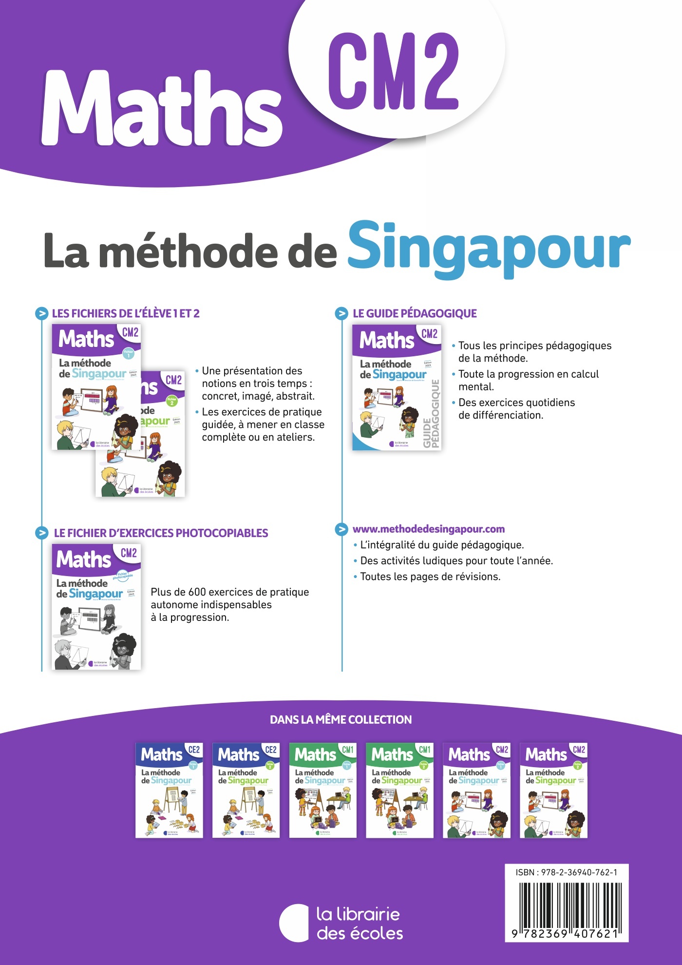Mathématiques CM2 (2023) : Guide pédagogique – Méthode de Singapour – Image 2