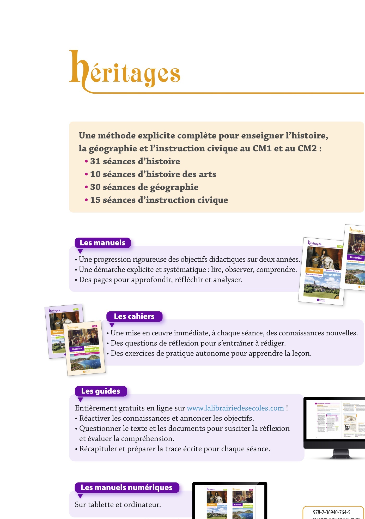 Histoire-Géographie-IMC CM2 : Manuel – Héritages – Image 2