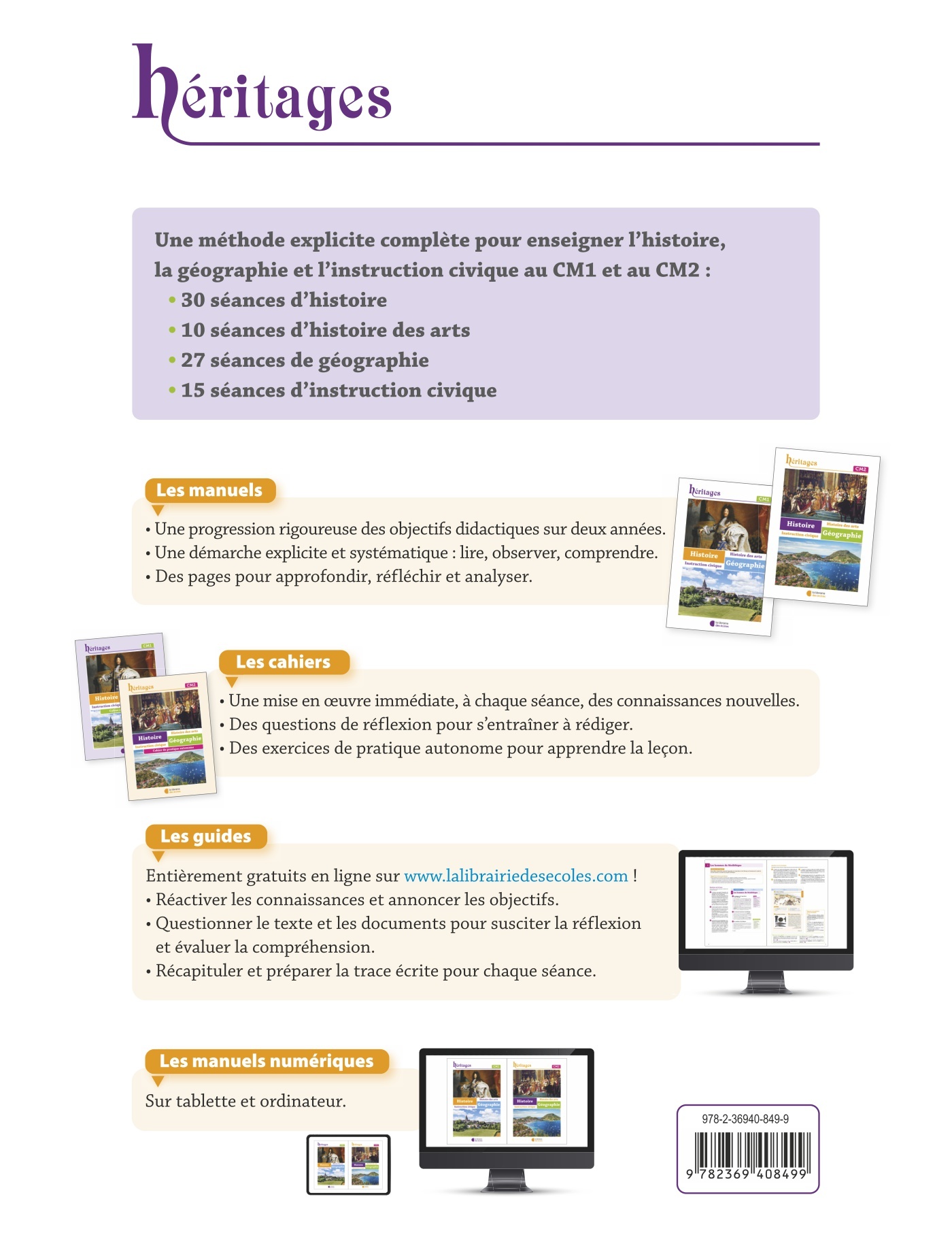 Histoire-géographie CM1 : Cahier d’exercices - Héritages – Image 2