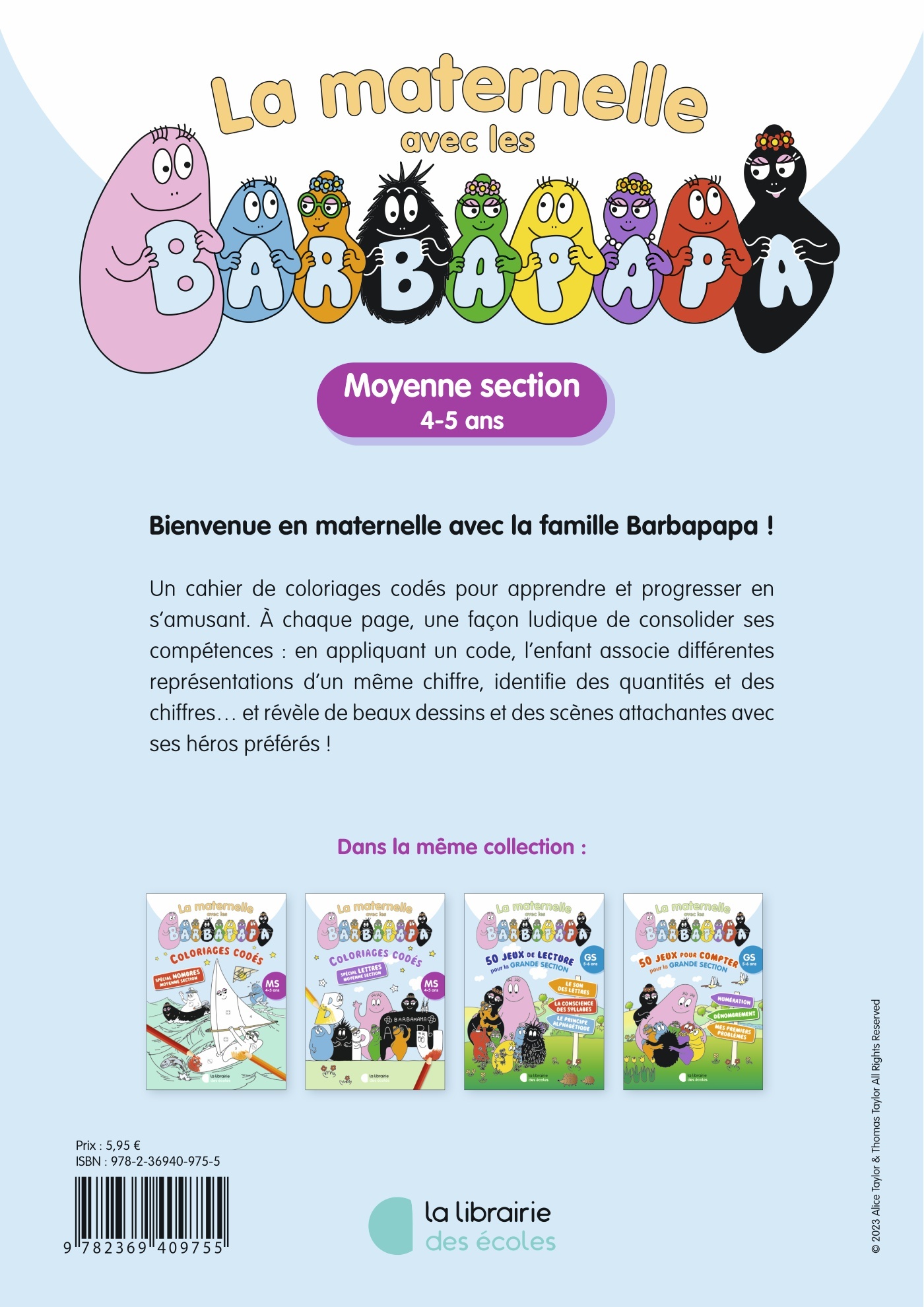 Coloriages magiques avec les Barbapapa - spécial nombres -MS – Image 2