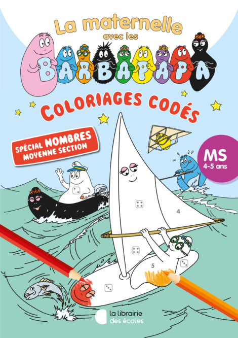 Coloriages magiques avec les Barbapapa - spécial nombres -MS