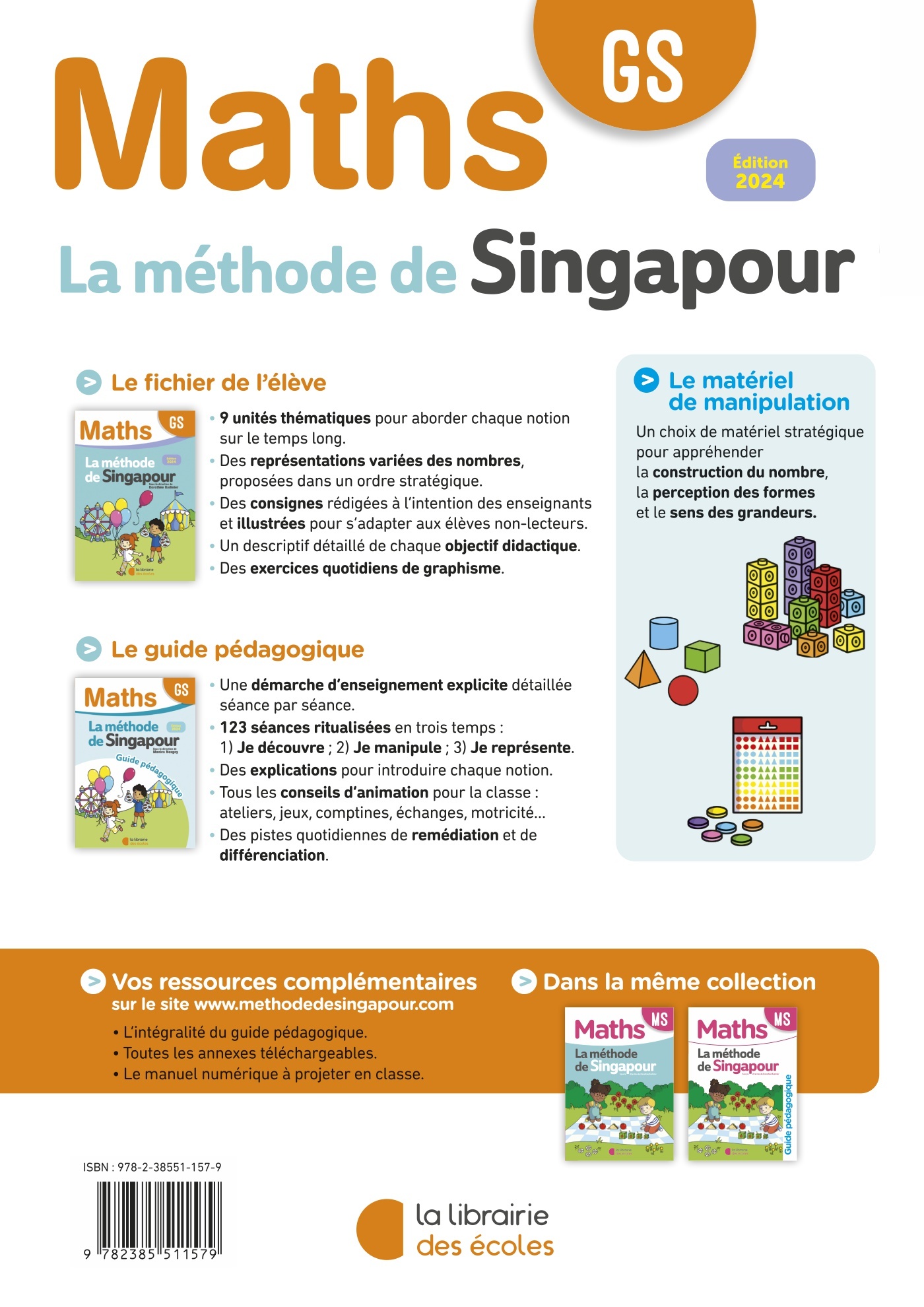 Mathématiques GS : Fichier de l’élève – Méthode de Singapour – Image 2