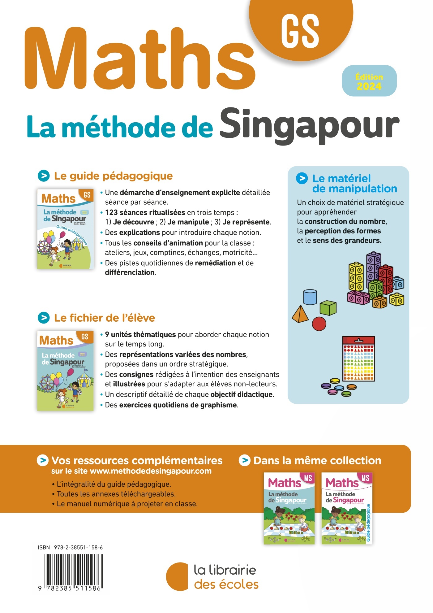 Mathématiques GS : Guide pédagogique – Méthode de Singapour – Image 2