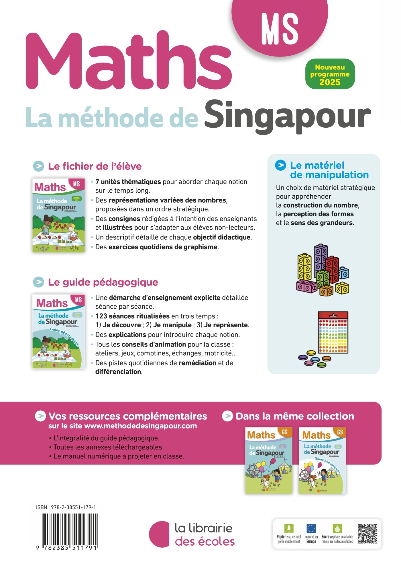 Mathématiques MS : Fichier élève – Méthode de Singapour – Image 2