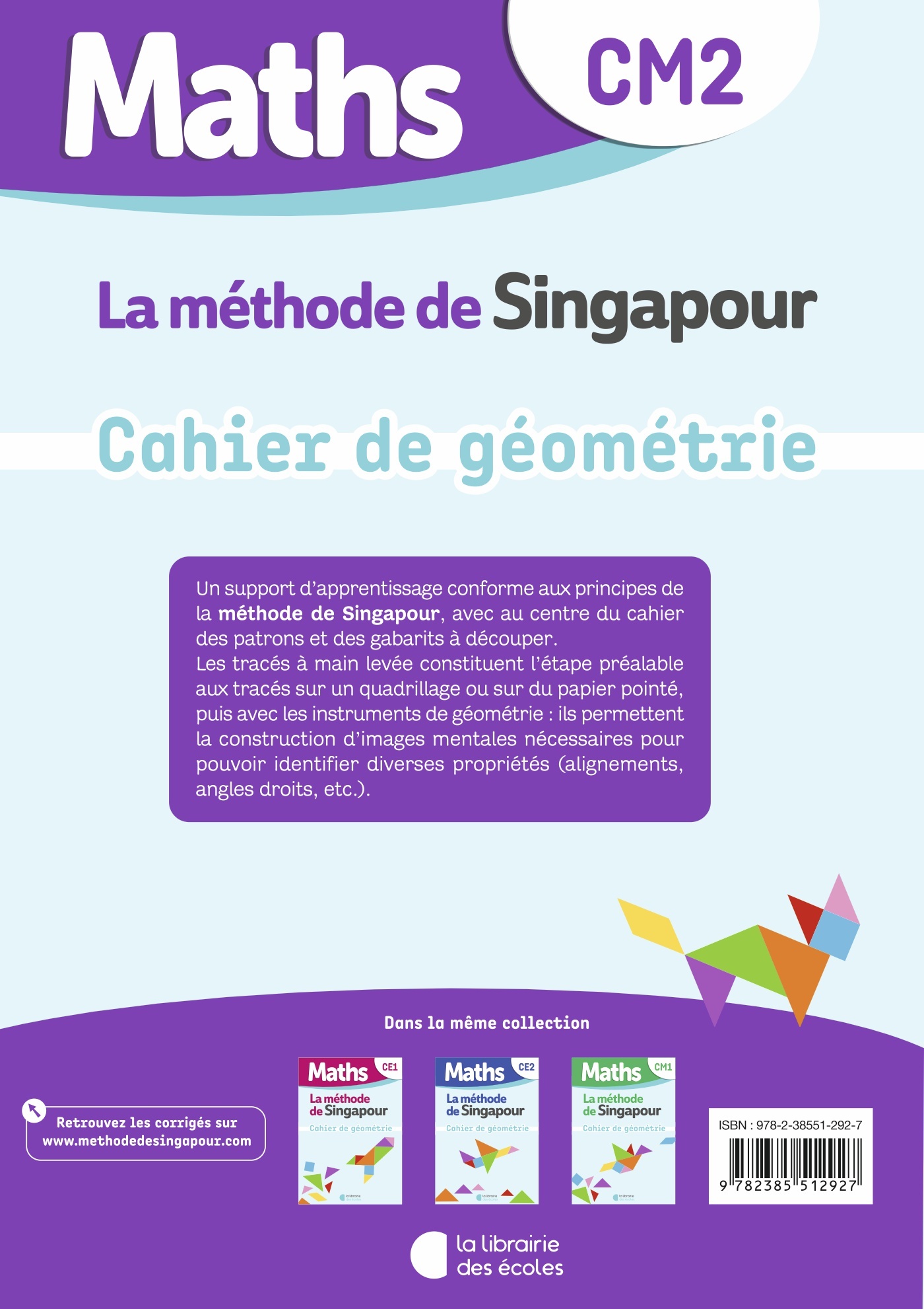 Mathématiques CM2 : Cahier de Géométrie – Méthode de Singapour – Image 2