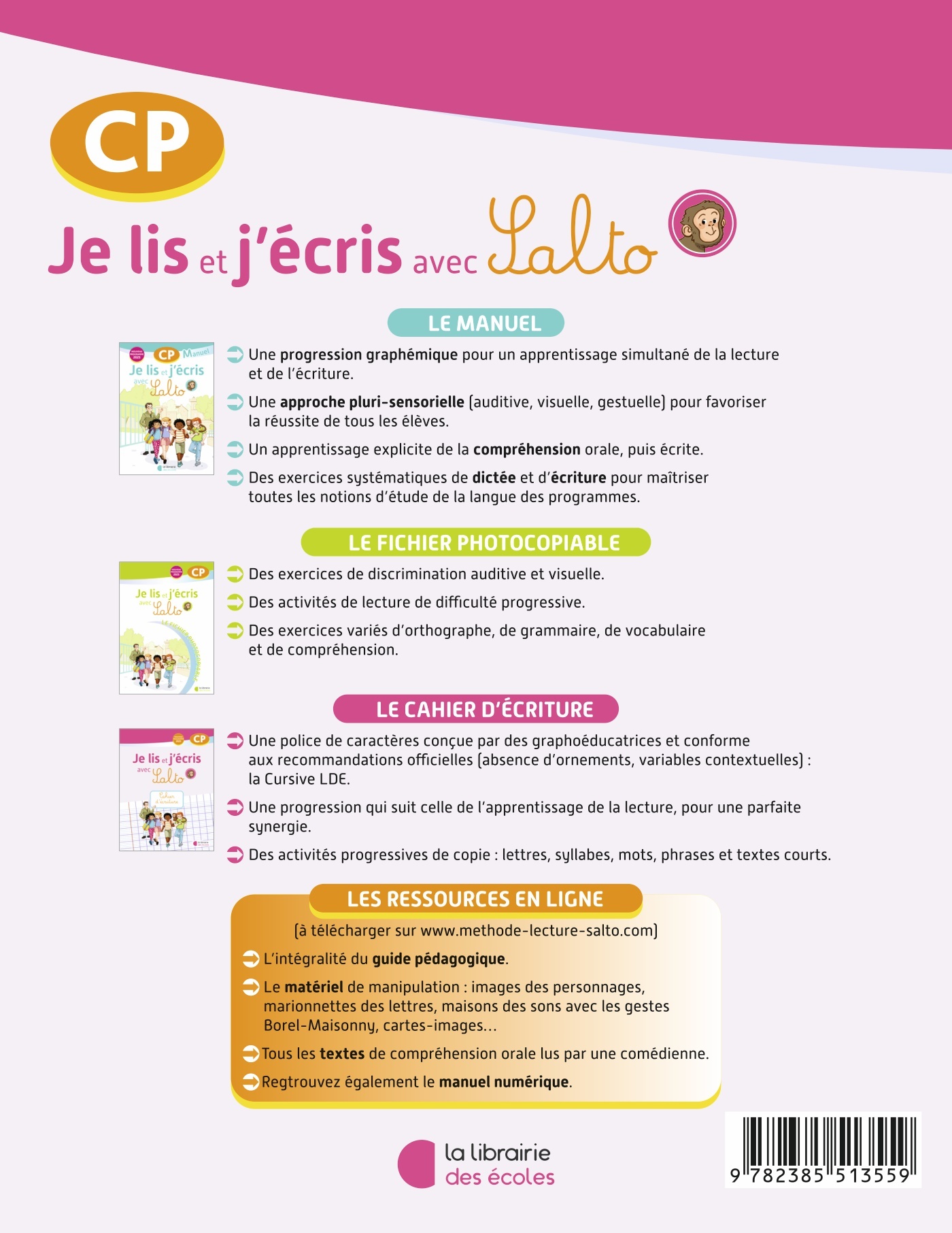 Lecture/Écriture CP : Cahier d’écriture – Je lis et j’écris avec Salto – Image 2