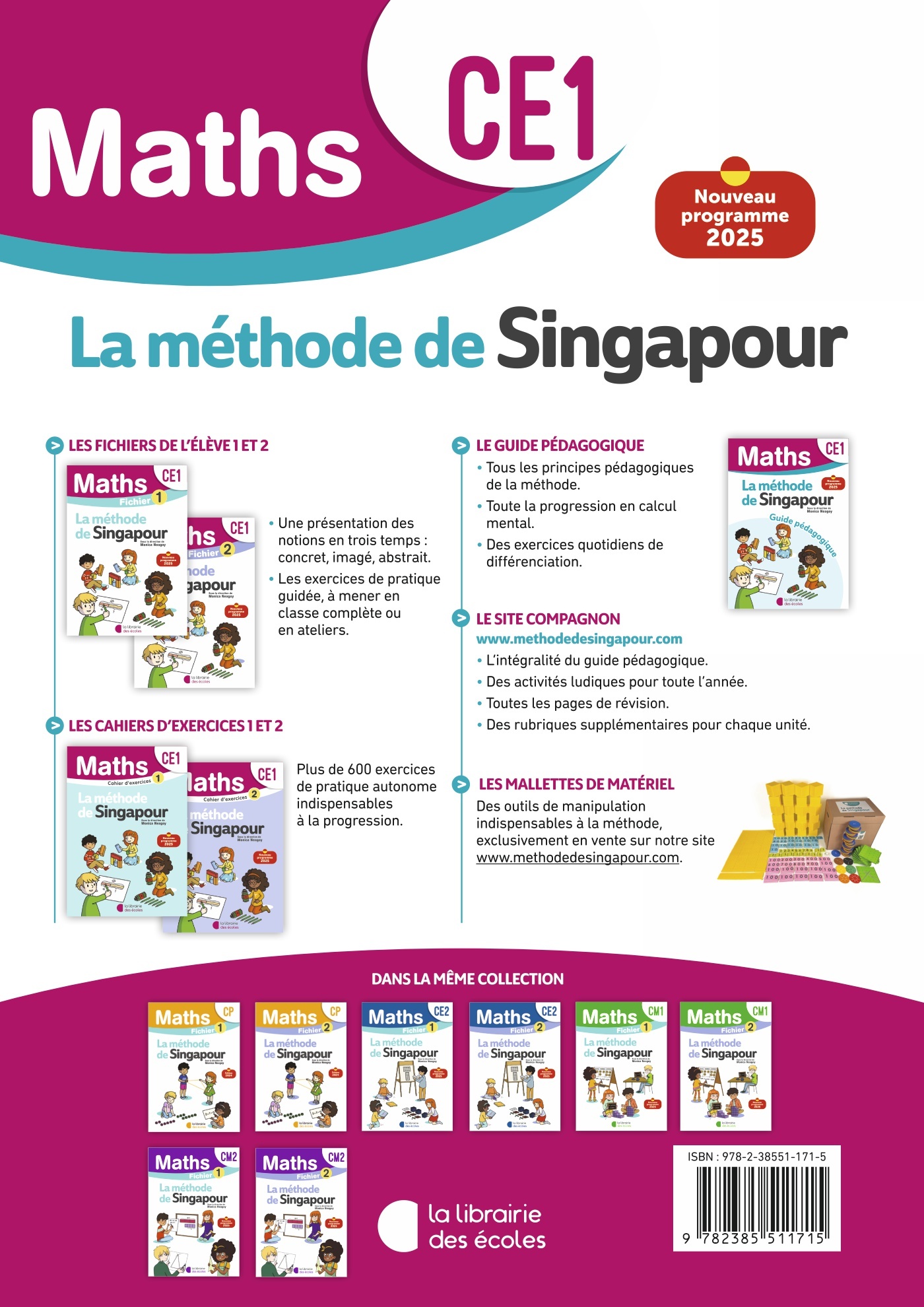 Mathématiques CE1 : Guide pédagogique – Méthode de Singapour – Image 2
