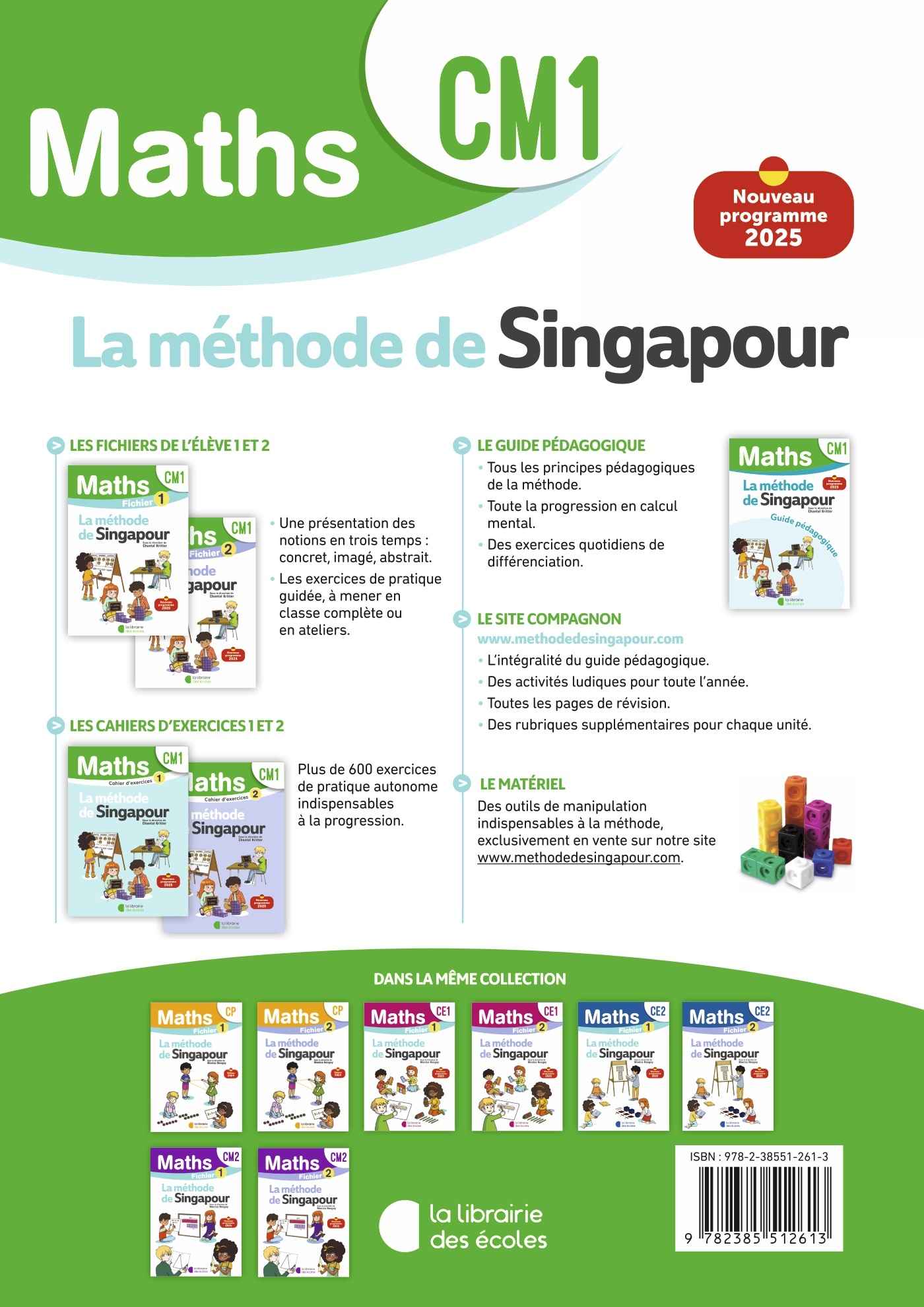Mathématiques CM1 : Cahier d’exercices 1 – Méthode de Singapour – Image 2