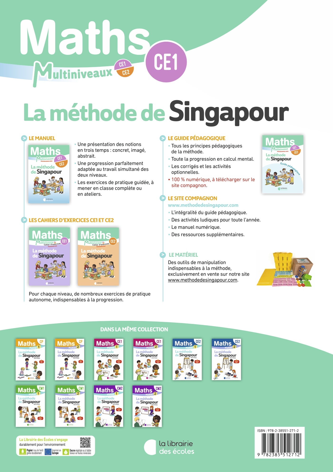 Mathématiques CE1/CE2 : Cahier d’exercices CE1 – Méthode de Singapour – Image 2