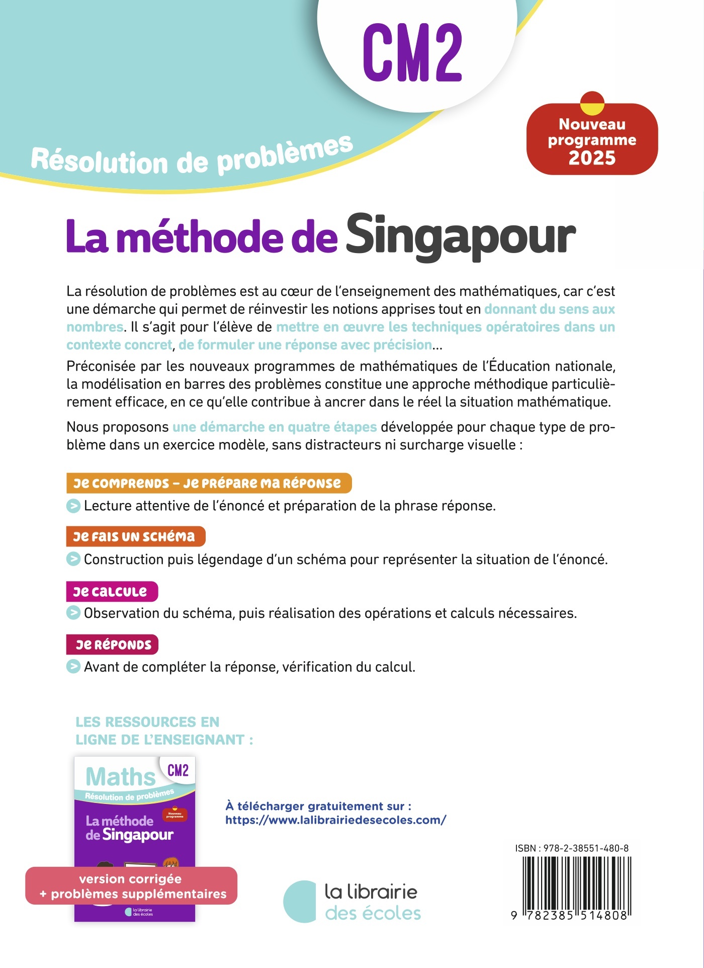 Mathématiques CM2 – Résolution de problèmes : Cahier d'exercices – Méthode de Singapour – Image 2