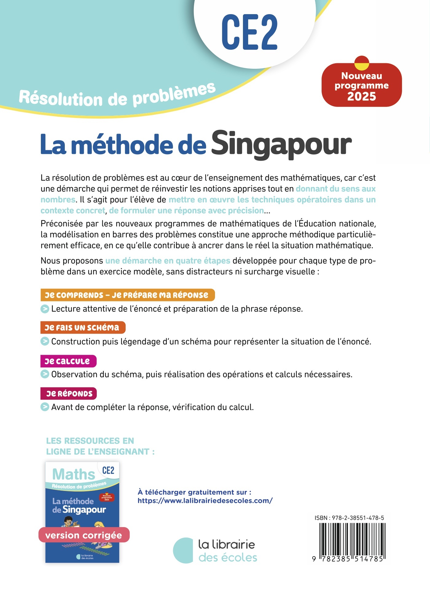Mathématiques CE2 – Résolution de problèmes : Cahier d'exercices – Méthode de Singapour – Image 2