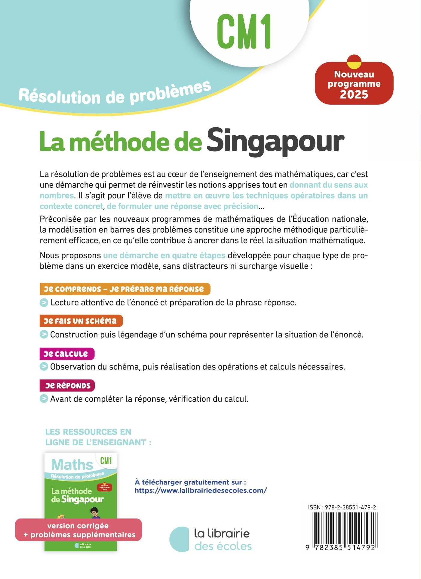 Mathématiques CM1 – Résolution de problèmes : Cahier d'exercices – Méthode de Singapour – Image 2