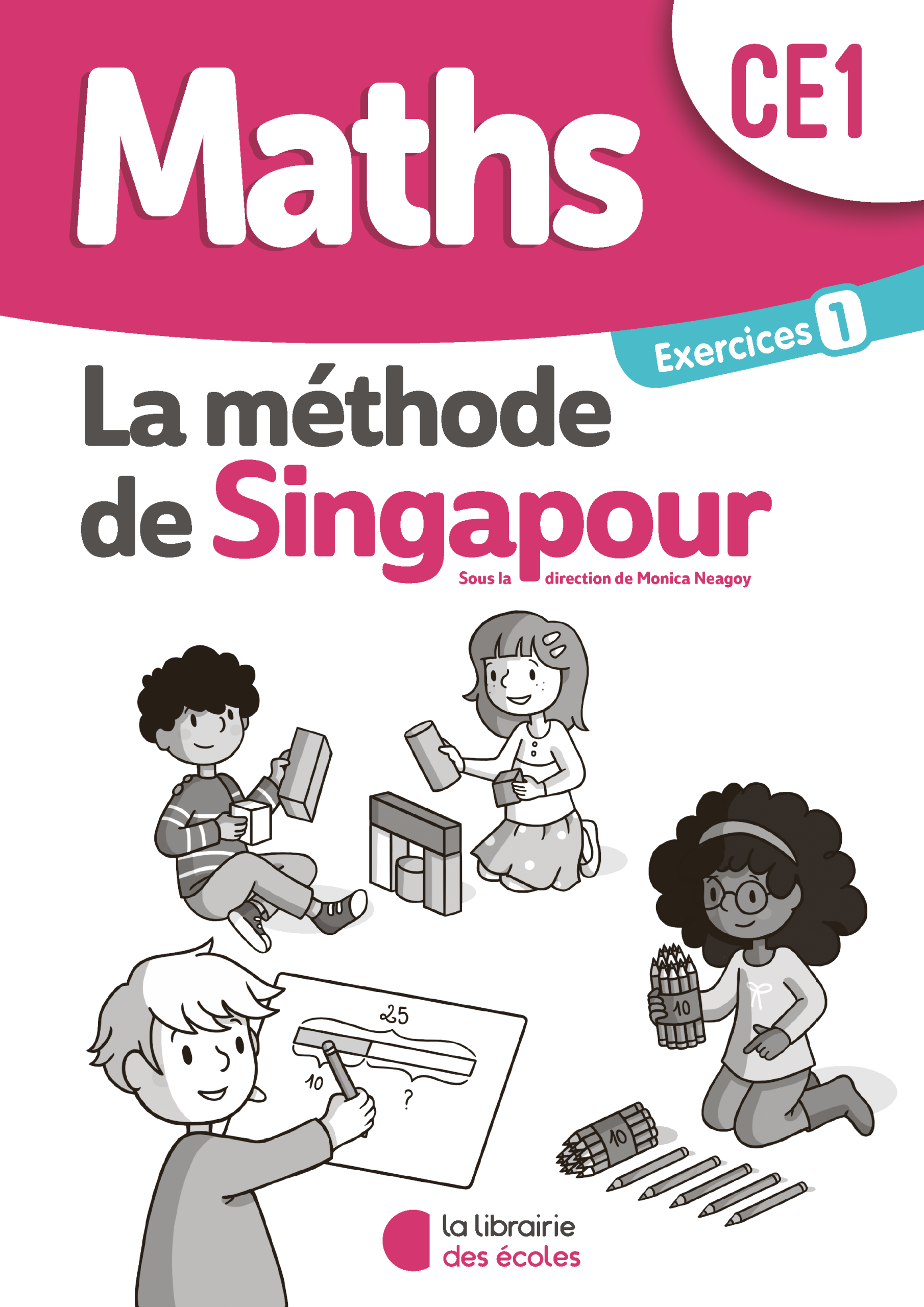 Mathématiques CE1 (2020) : Pack de 10 cahiers d’exercices 1 – Méthode de Singapour