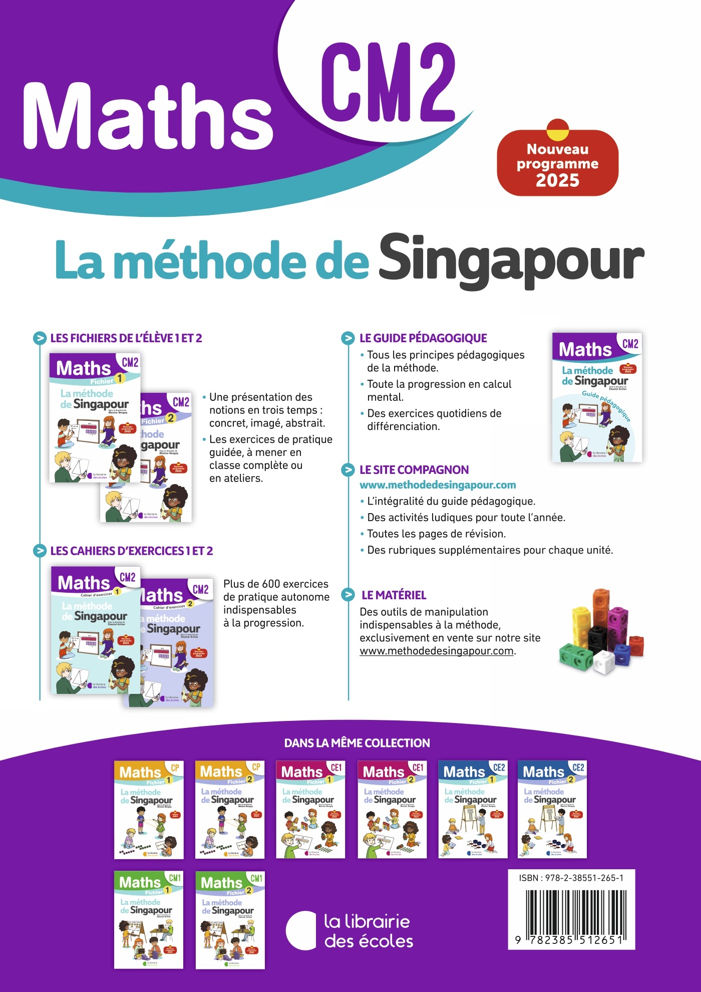 Mathématiques CM2 : Guide pédagogique – Méthode de Singapour – Image 2