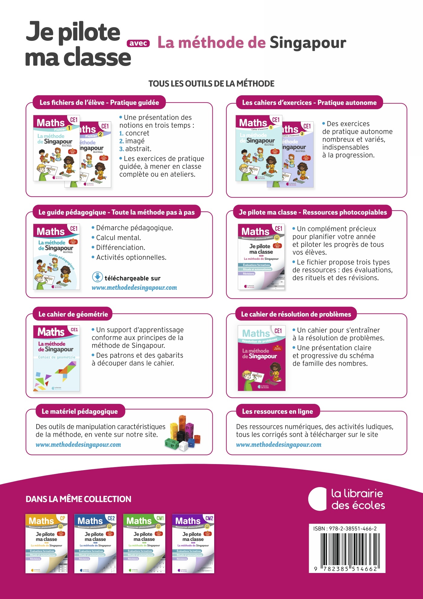 Mathématiques CE1 : Je pilote ma classe - Ressources photocopiables - Méthode de Singapour – Image 2