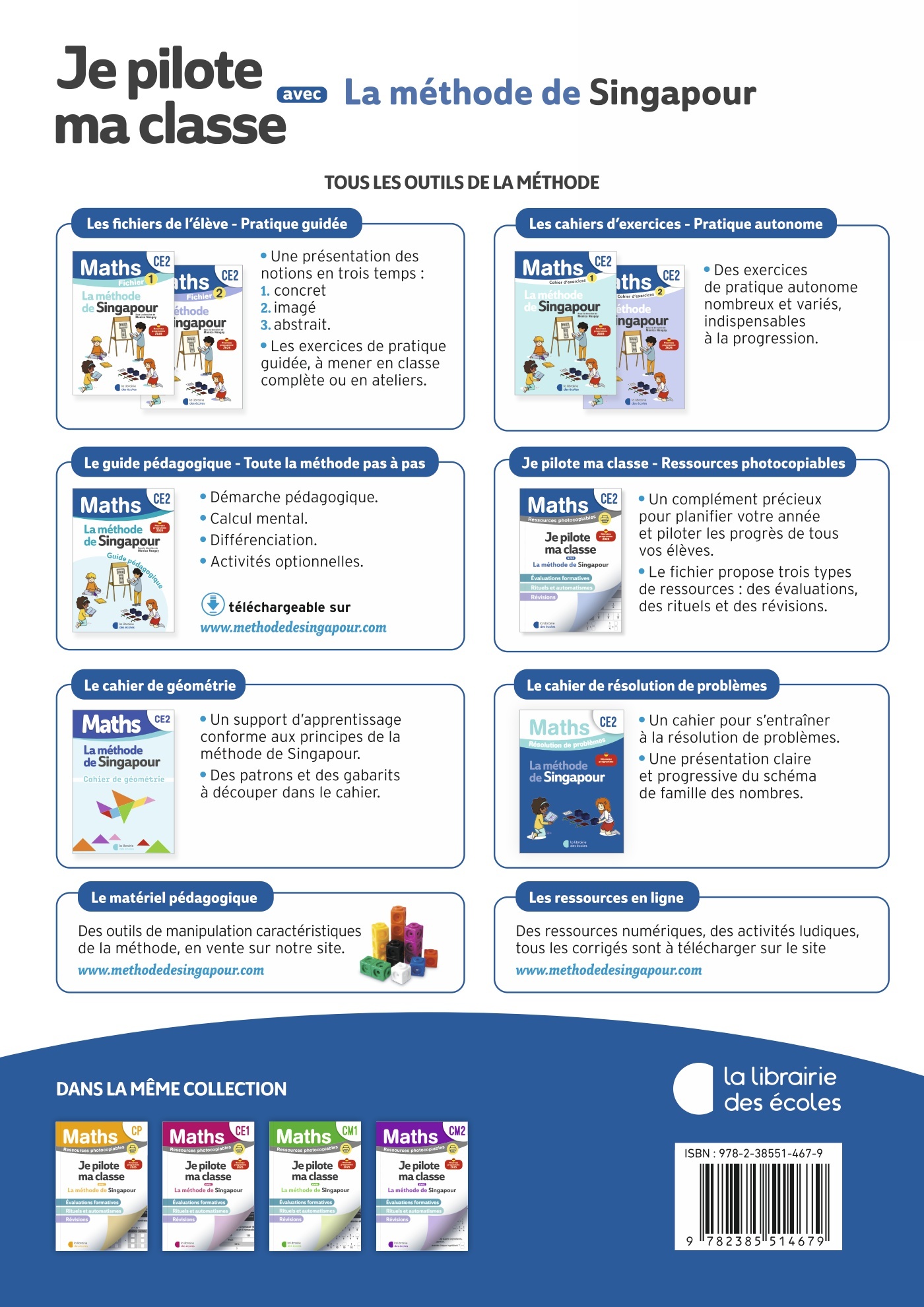 Mathématiques CE2 : Je pilote ma classe - Ressources photocopiables - Méthode de Singapour – Image 2