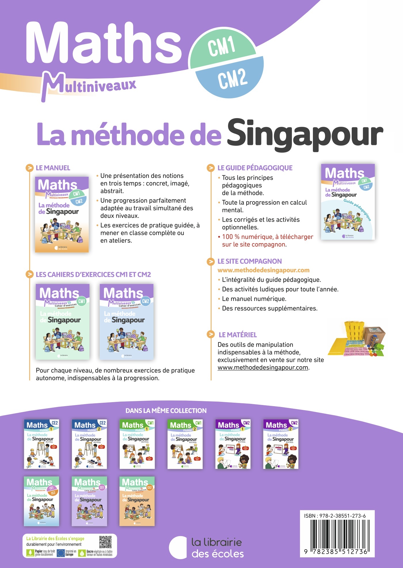 Mathématiques CM1/CM2 : Manuel élève – Méthode de Singapour – Image 2